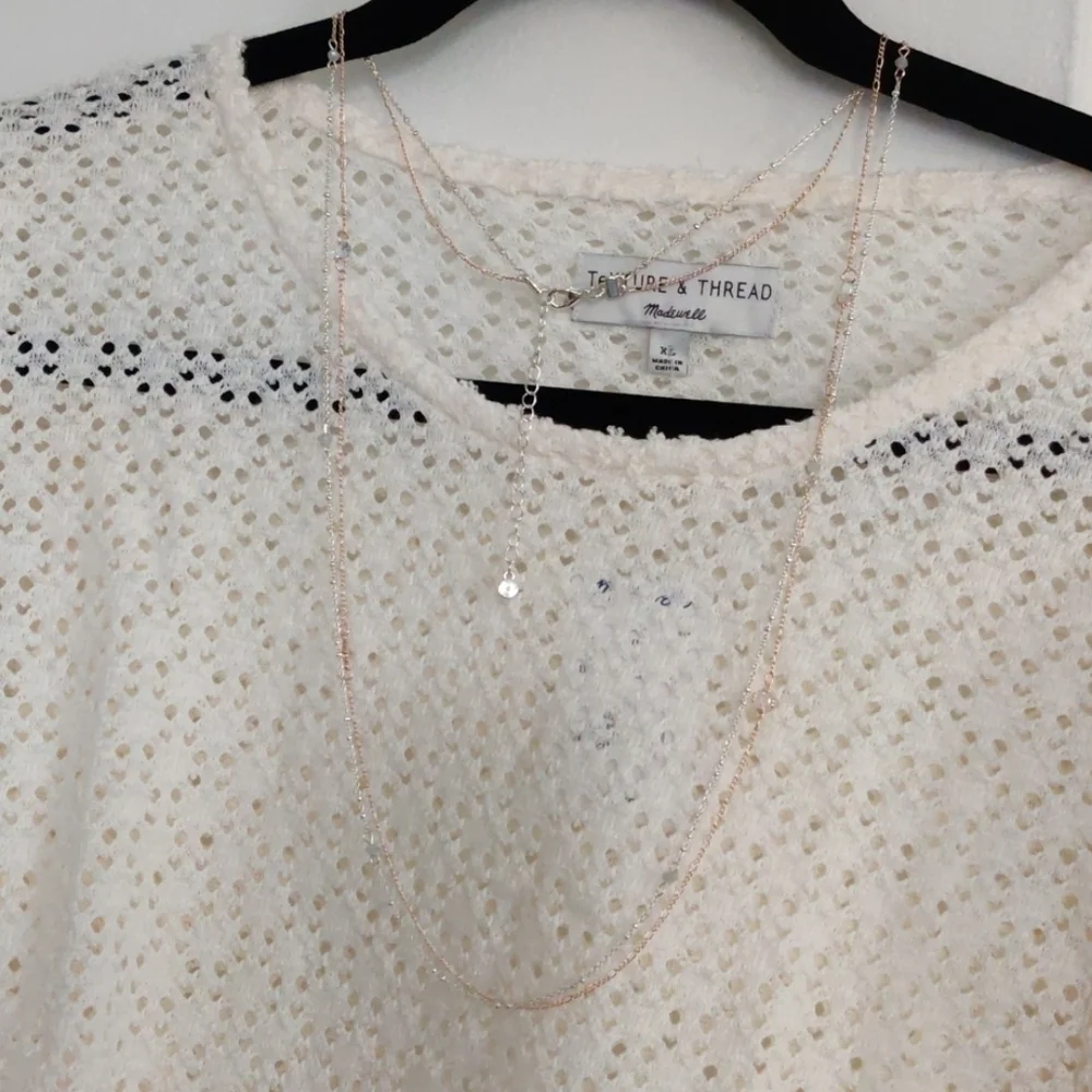 Bundle Madewell top & LC Long chain Necklace sale - Picture 4 of 4